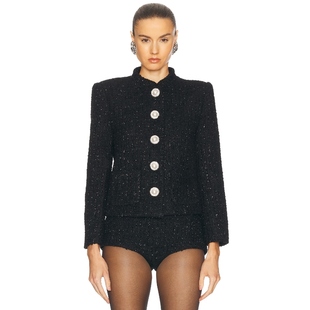 冬季 夹克 新品 CAROLE 黑色REVOLVE小众 retrofete