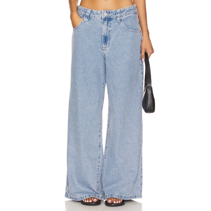 [冬季新品]Abrand 牛仔裤蓝色宽松裤丹宁长裤REVOLVE