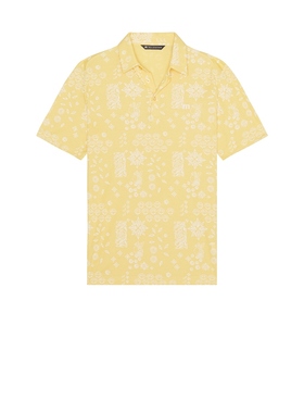 [冬季新品]TravisMathew INBOUND PLANE POLO 衫 黄色REVOLVE小众