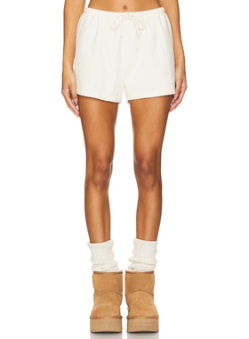 [春季新品]American Vintage拉绳短裤象牙白美式休闲REVOLVE小众