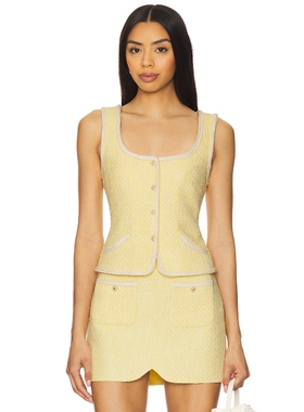 [冬季新品]Amanda Uprichard CALIGARI 背心 黄色REVOLVE小众