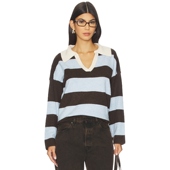 West拼色条纹针织衫 休闲学院REVOLVE保暖 Central Park 春季 新品