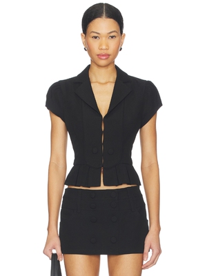 GUIZIO CAP SLEEVE BIB 西装 revolve小众新款