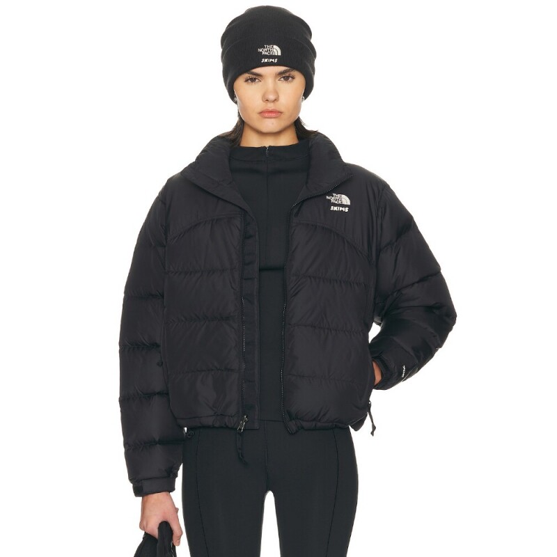 [秋冬新品]The North Face黑色羽绒服立领拉链修身上衣REVOLVE