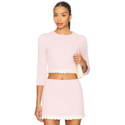 [冬季新品]DEVON WINDSOR 夹克粉色辣妹风短款开衫REVOLVE小众