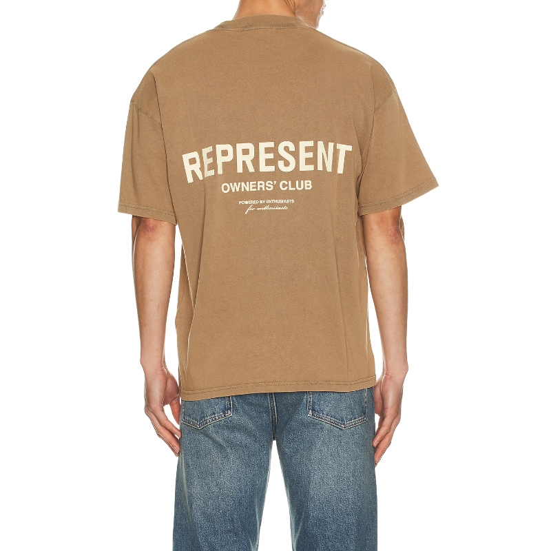 REPRESENT OWNERS CLUB T恤 棕色REVOLVE小众新款