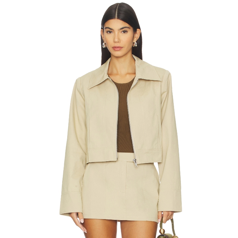 MADISON THE LABEL NIKOLAS 夹克 米色 美式休闲风REVOLVE小众新