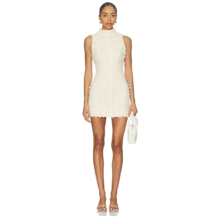 白色REVOLVE小众新款 GUIZIO 裙子 BACK OPEN