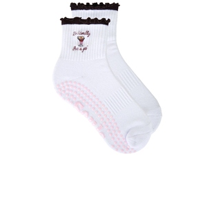 Souls. I'm Literally Just A Girl Crew Socks 白色REVOLVE小众