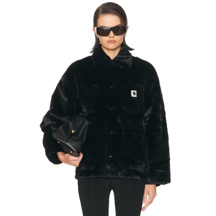 Carhartt WIP OLNEY MICHIGAN 大衣 黑色 老钱风REVOLVE小众新款