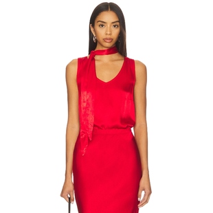 y2k辣妹风REVOLVE小众新款 红色 背心 Bobi