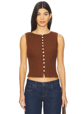 【海外直邮】Free People TILLY 背心 棕色 基础易搭内搭REVOLVE