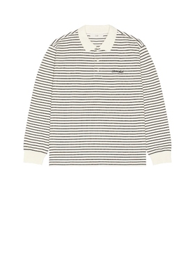 [冬季新品]Dunst Multi Stripe Collared T-Shirt白色REVOLVE小众
