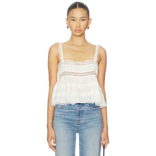 Free People 复古风蕾丝镂空清凉显瘦吊带上衣 REVOLVE