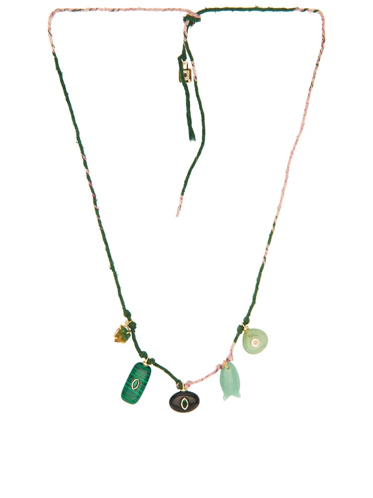 DANNIJO ABALONE NECKLACE 垂褶项链 revolve小众新款