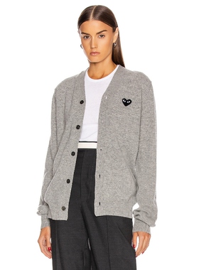 COMME des GARCONS PLAY  CDG川久保玲开衫羊毛衫REVOLVE冬季保暖