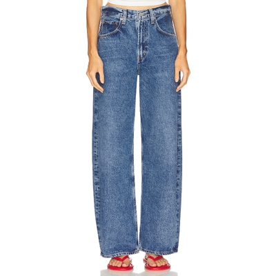 [春季新品]AGOLDE LOW CURVE 牛仔裤蓝色直筒裤丹宁长裤REVOLVE