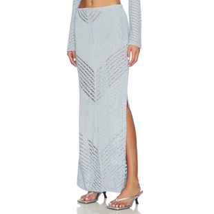 长款 BRIA 半身裙 Baby DEVON BlueREVOLVE小众新款 WINDSOR