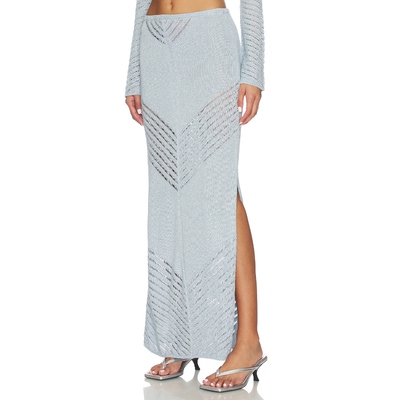 DEVON WINDSOR BRIA 长款半身裙 Baby BlueREVOLVE小众新款