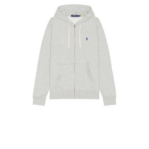 [夏季新品]Polo Ralph Lauren浅灰衬衫拉链连帽休闲上装REVOLVE