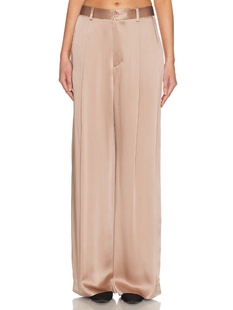 Lapointe SATIN RELAXED 褶裥裤 revolve小众新款 淡紫色