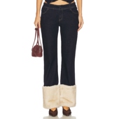 复古风REVOLVE小众新款 长裤 蓝色美式 Collection DESI