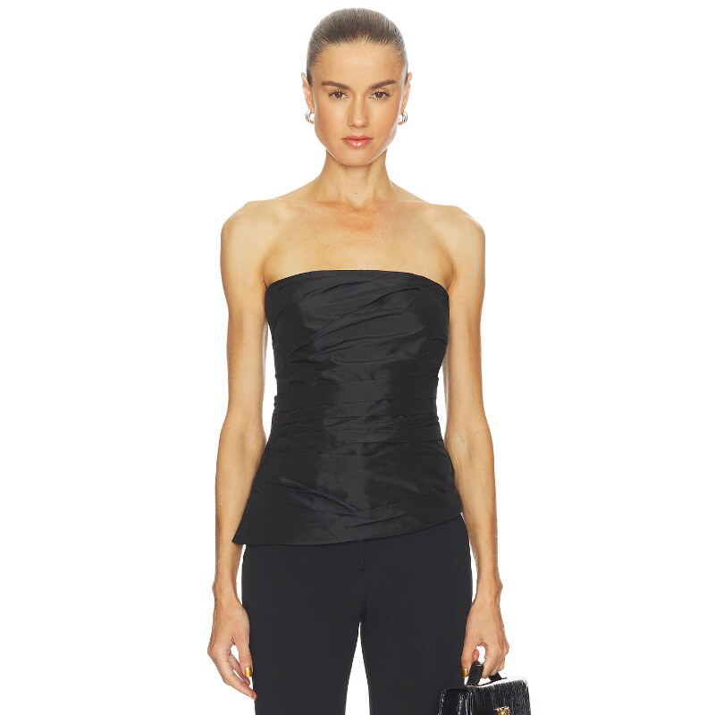 SIMKHAI EMERSON 抹胸上装 黑色REVOLVE小众新款