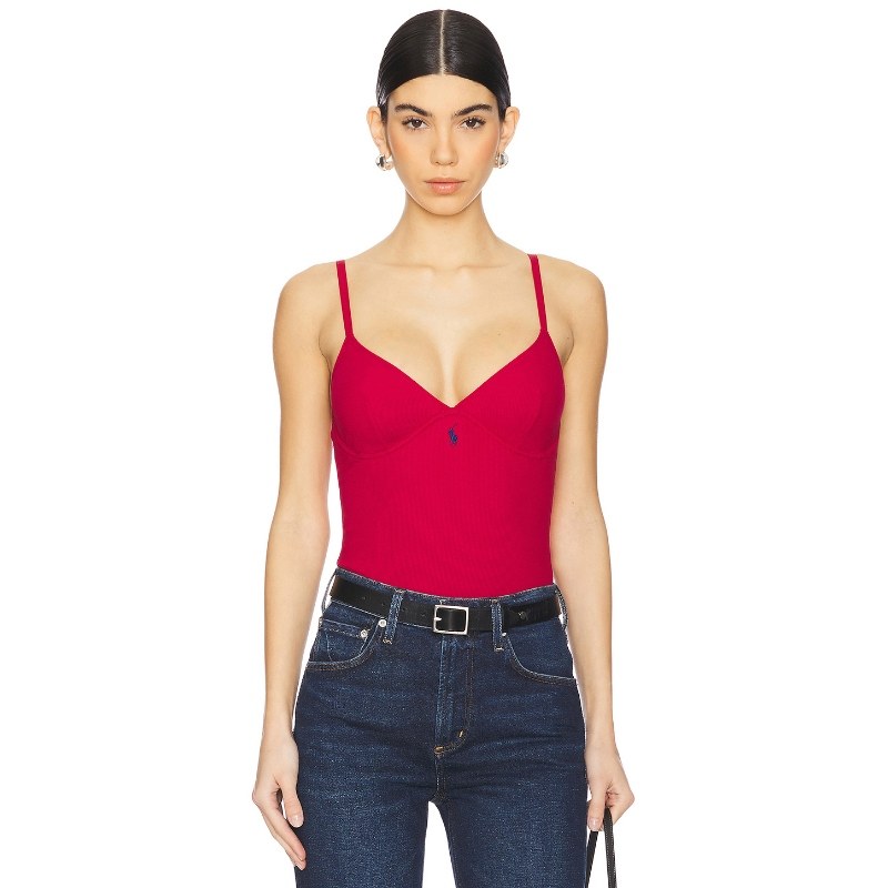 [春节穿搭]Polo Ralph Lauren打底衫紧身服红色吊带连体衣REVOLVE,女装/女士精品,连体衣/裤,淘宝优惠券,粉丝福利购,淘宝优惠卷
