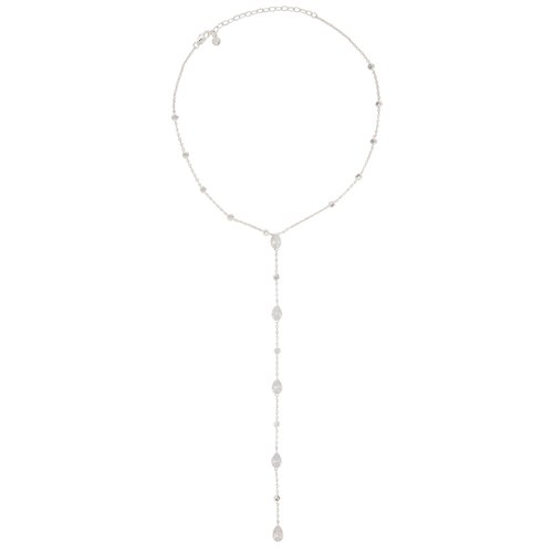 Ettika MARQUISE 套索项链 金属银色REVOLVE小众新款