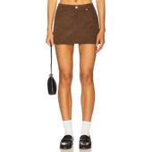 春季 CHERRY 新品 Denim 半身裙 棕色REVOLVE小众