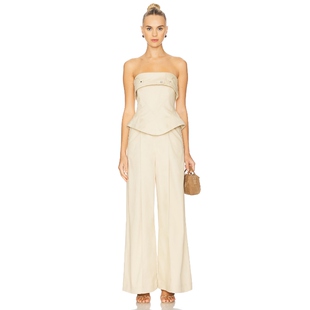 ET OCHS Jordan Corset Bustier Jumpsuit 裸色 REVOLVE小众新款