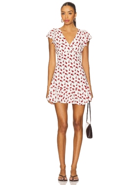 FAITHFULL THE BRAND ALBA 连衣裙 白色REVOLVE小众新款