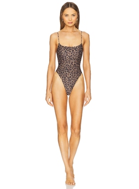 Lovers and Friends CRAZE 一件式泳装 棕色REVOLVE小众新款