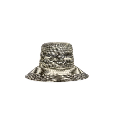 Brixton Lopez Panama Straw Bucket Hat Black,NeutralREVOLVE小