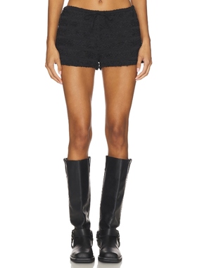 [冬季新品]LIONESS蕾丝短裤抽绳设计修身百搭下装REVOLVE