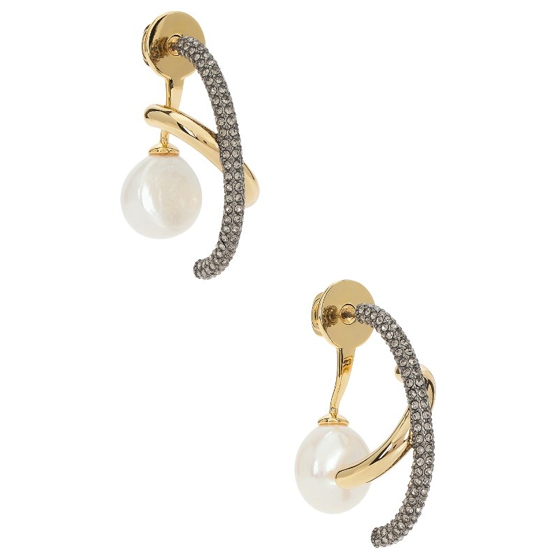 Demarson WAVERLY 耳饰 Metallic Gold,Metallic SilverREVOLVE小