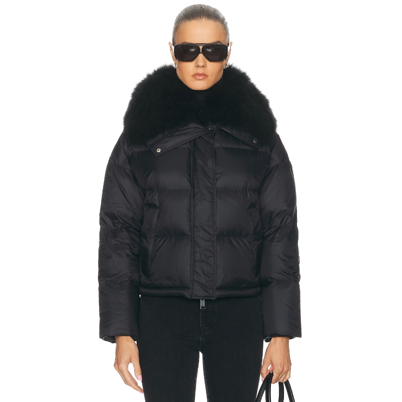 Yves Salomon 夹克 黑色REVOLVE小众新款