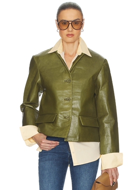 Helsa PUFFY LEATHER JACKET 夹克 revolve小众新款