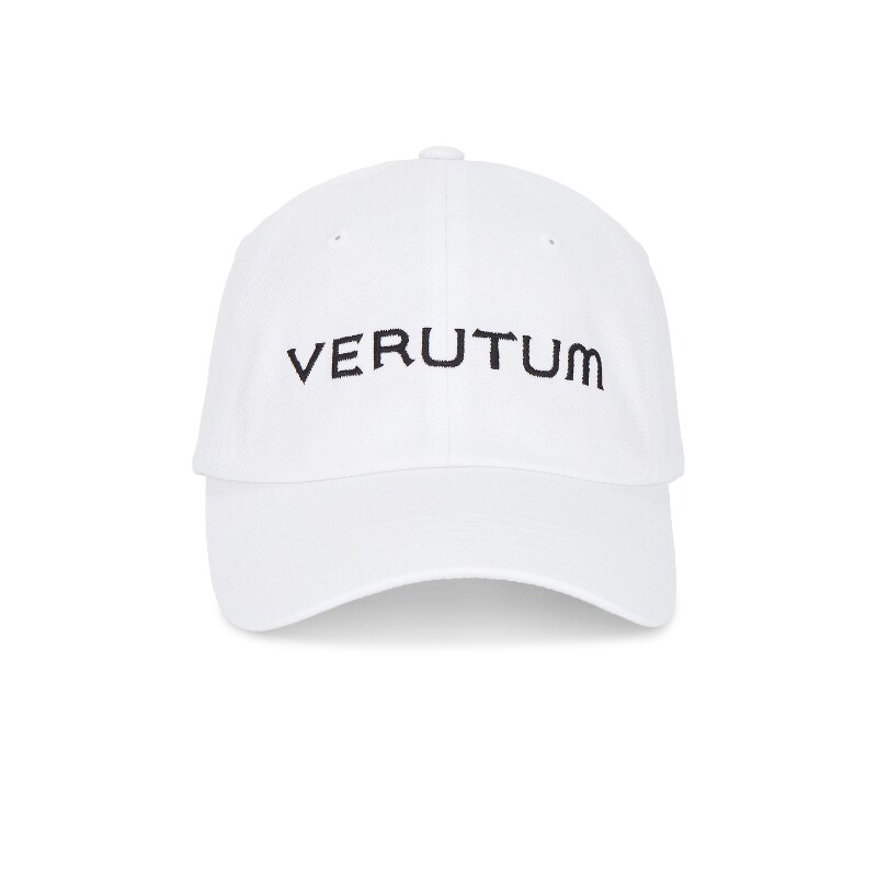 VERUTUM白色字母印花字母印花弯檐运动鸭舌帽简约风秋冬REVOLVE