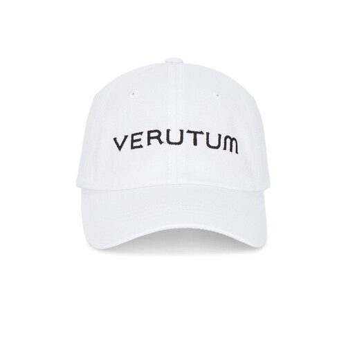 VERUTUM白色字母印花字母印花弯檐运动鸭舌帽简约风早秋REVOLVE