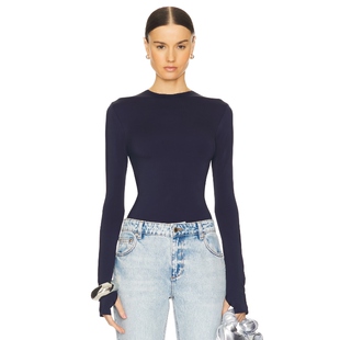 Kamali 藏青色REVOLVE小众新款 上装 上衣 长袖 Norma