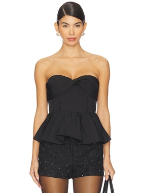 ASTR the Label MELIA 无带上装 黑色 y2k辣妹风REVOLVE小众新款