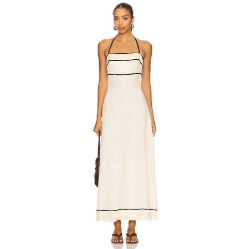 Shona Joy Billie Contrast Panelled Midi 中性revolve小众新款