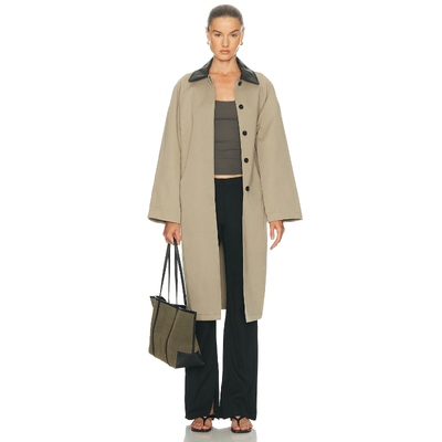 Staud JACKSON 大衣 米色 老钱风REVOLVE小众新款