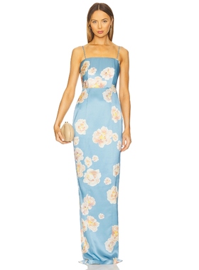 SAU LEE SOFIA 裙子蓝色REVOLVE小众新款