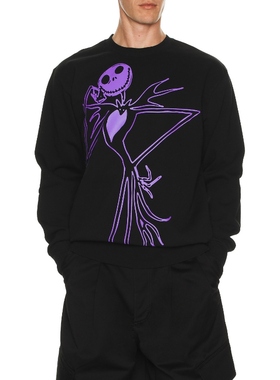 HUF JACK SKELLINGTON 运动衫 黑色REVOLVE小众新款