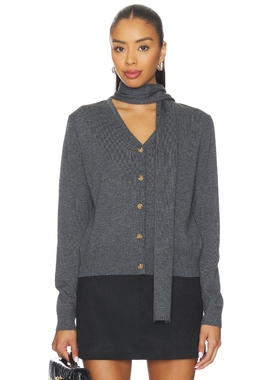 [冬季新品]ASTR the Label 毛衣灰色复古风针织开衫羊毛衫REVOLVE