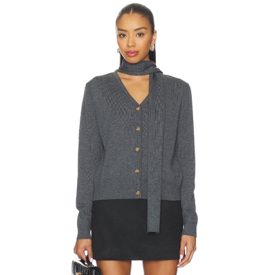 [冬季新品]ASTR the Label毛衣灰色复古针织开衫羊毛REVOLVE保暖