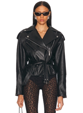 [夏季新品]Alexandre Vauthier 夹克 黑色 美式休闲风REVOLVE小众