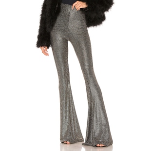 Mumu 高腰拖地喇叭裤 休闲裤 Show 长裤 Your 条纹修身 REVOLVE